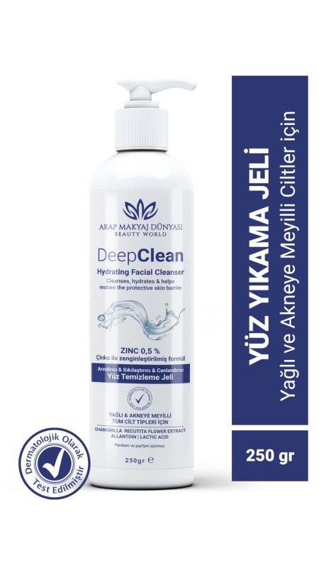 DeepClean Yüz Temizleme Jeli 250gr