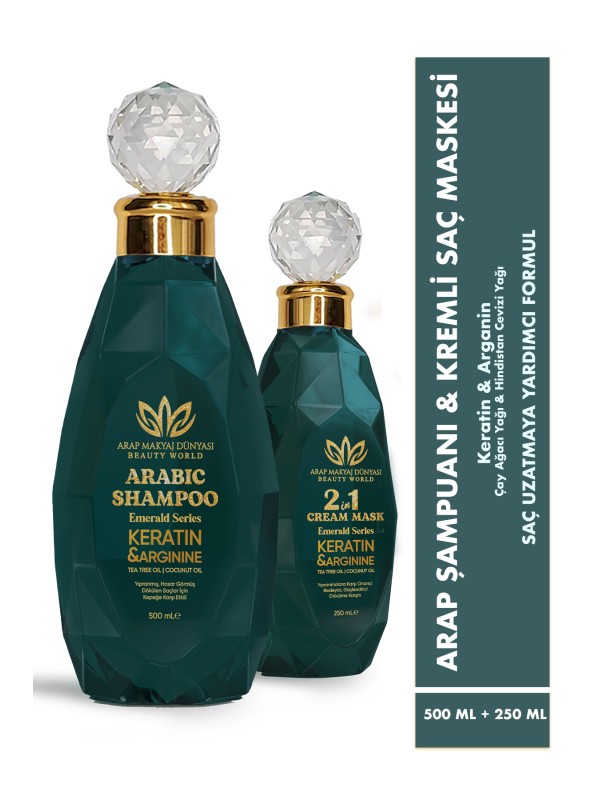 Arap Şampuanı & 2si1 Arada Kremli Maske 2'li Set 