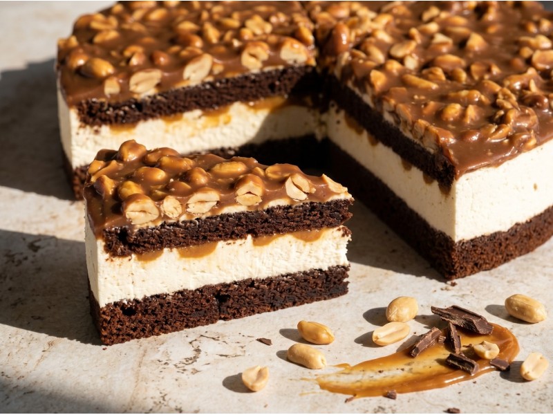 Peanut Caramel Cake