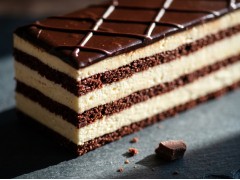 Dark Chocolate Angel Cake